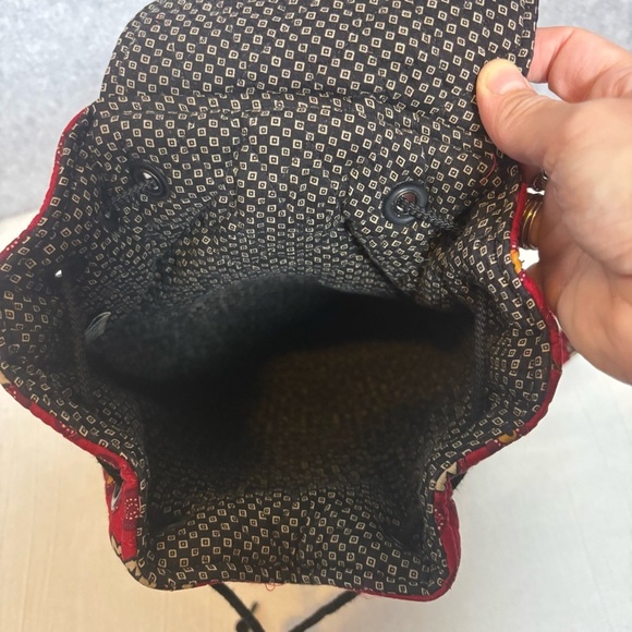 Vera Bradley Vintage Retired Red Coin Pattern Mimi Backpack-Red-Women Girls - Picture 4 of 7